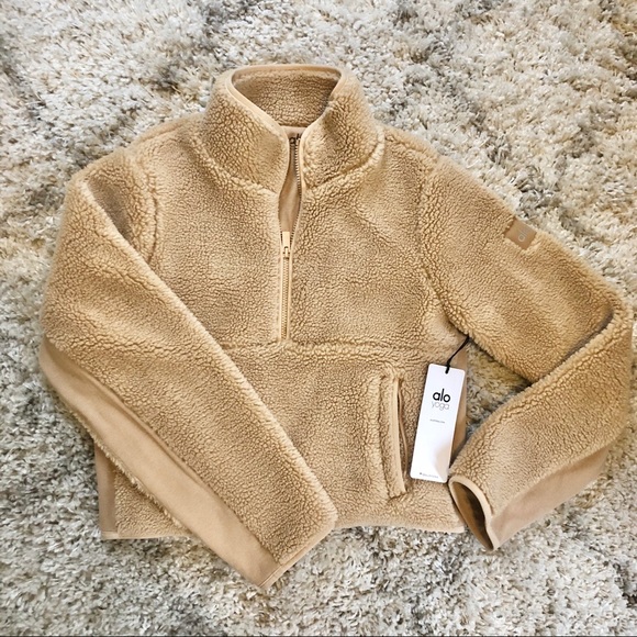 alo sherpa half zip